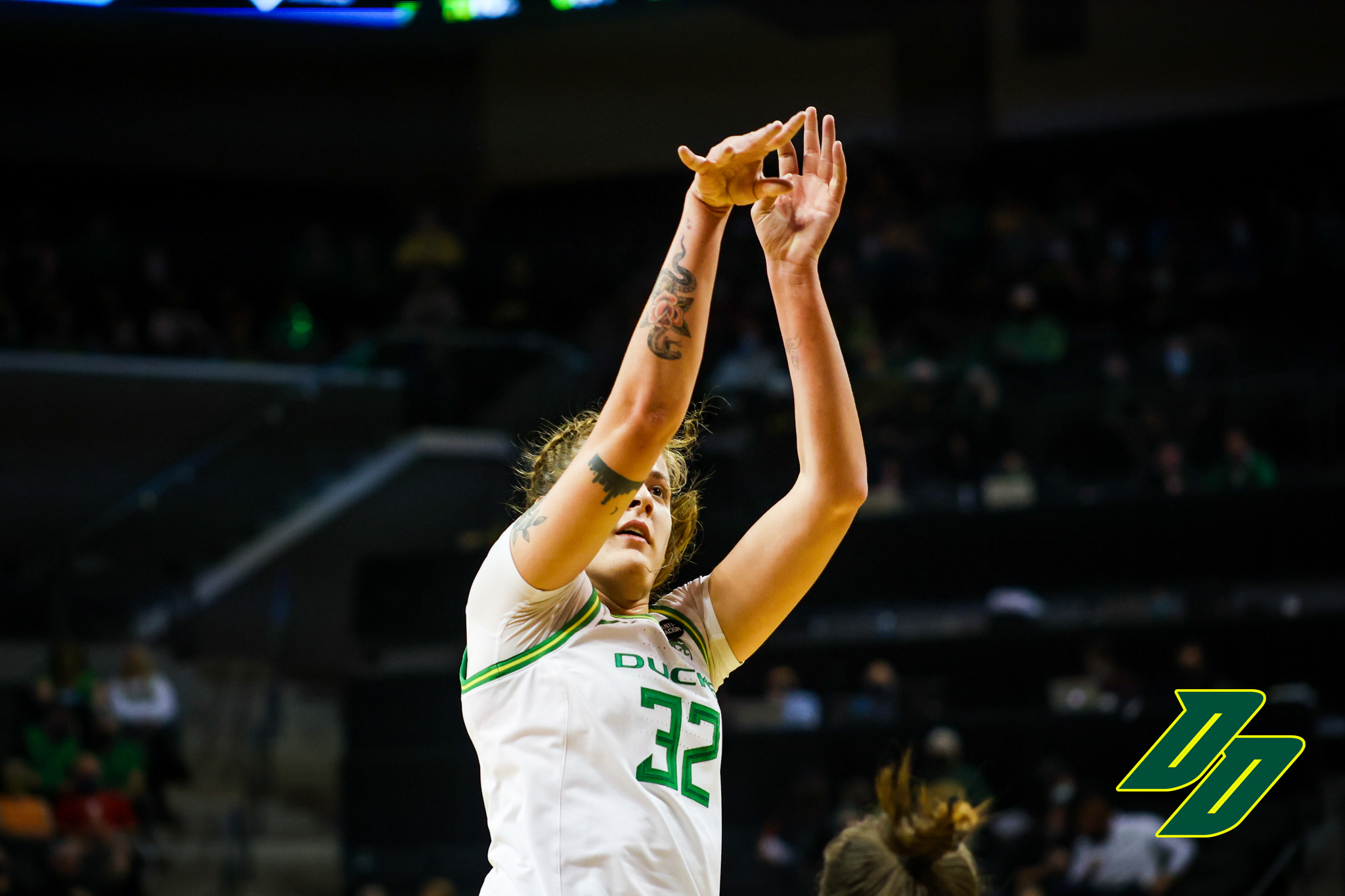 Prince shoots during the Idaho State game. 